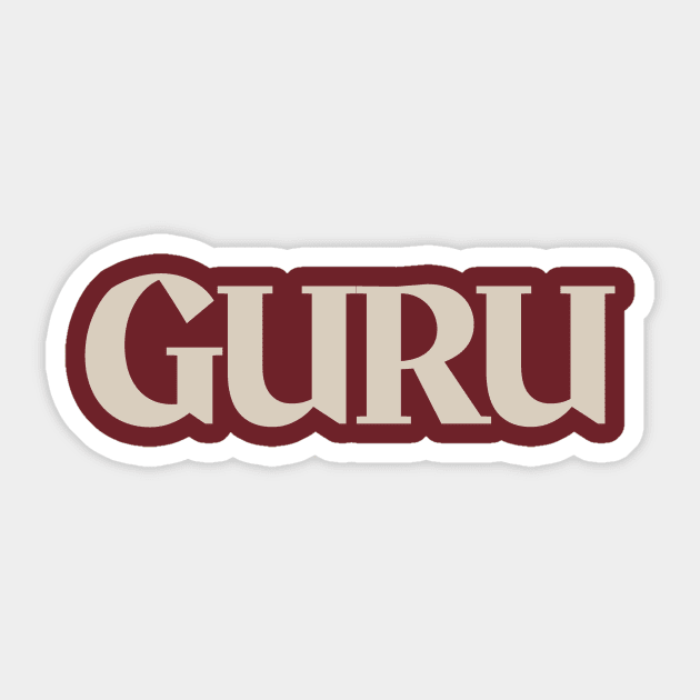 Guru Sticker by calebfaires